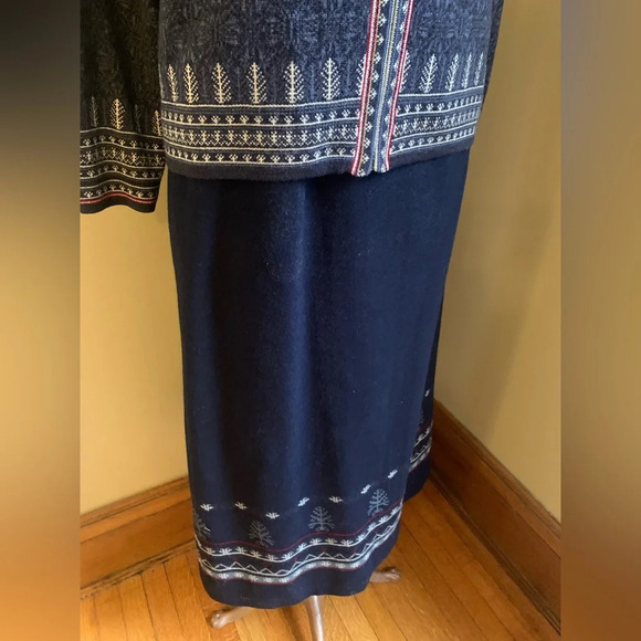 Pendleton original wool sweater, wool skirt, wool set dark academia - Picture 4 of 13